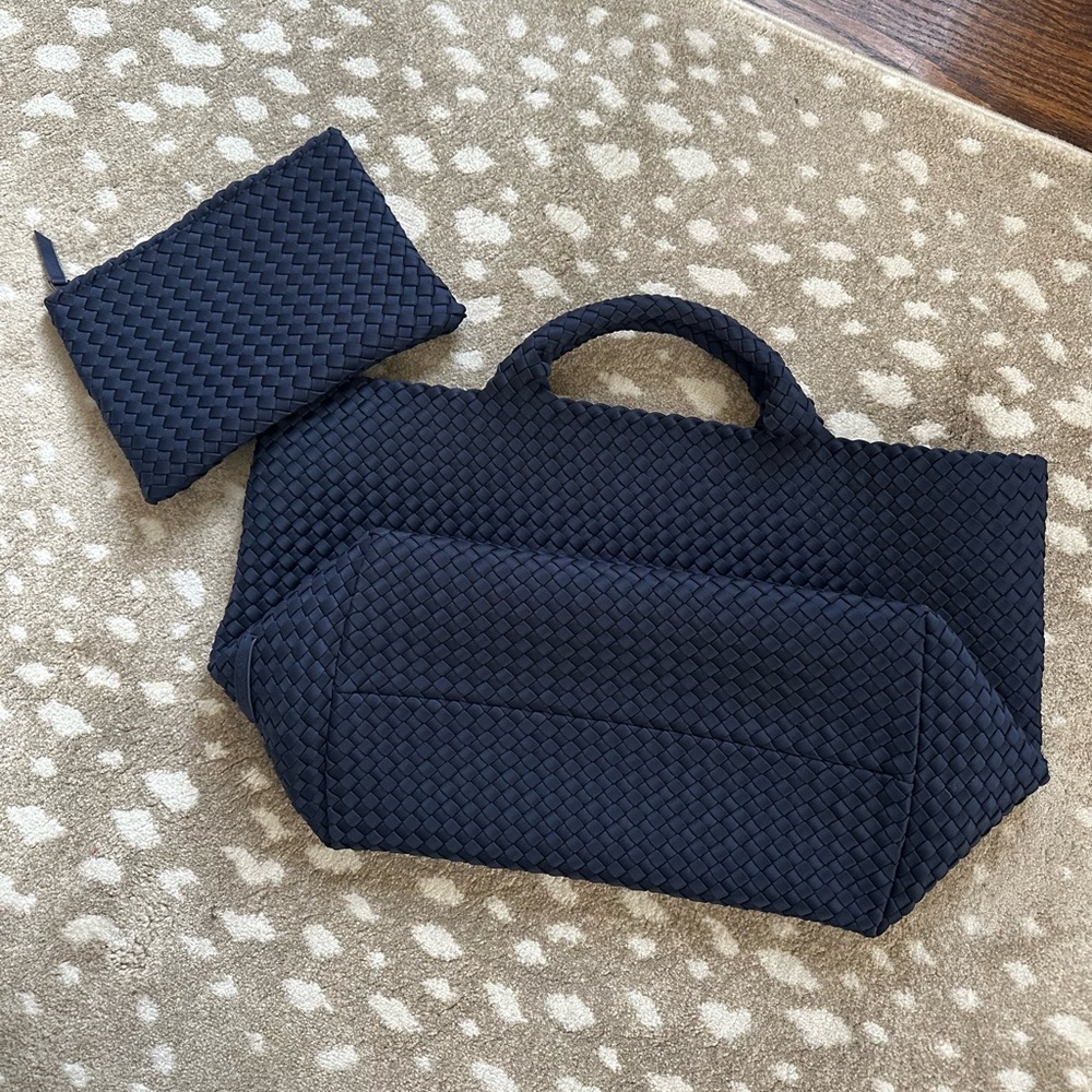 Naghedi Ink Blue St Barths Large Tote